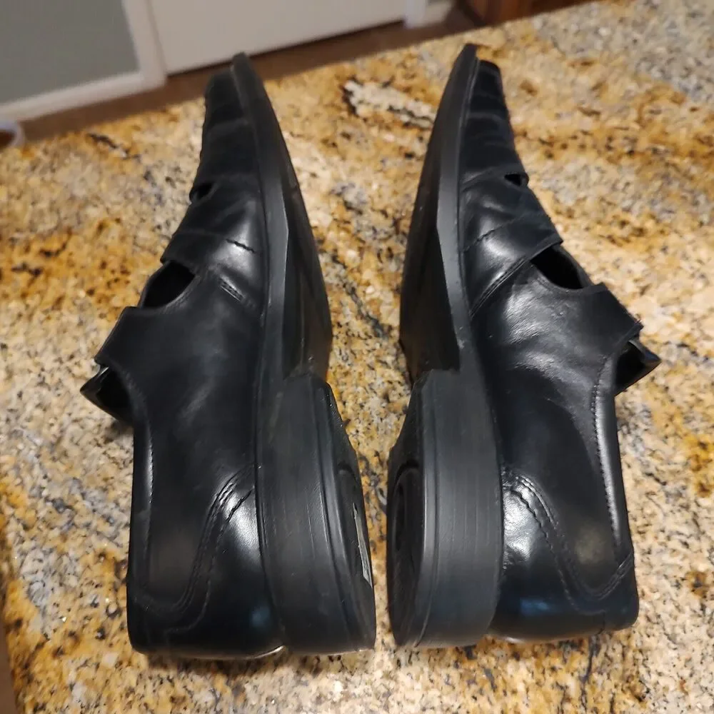 ECCO Mens Abel Black Monk Strap Weave Oxford Dress Shoe 601314 EUR 47 US 13-13.5 - Picture 6 of 12
